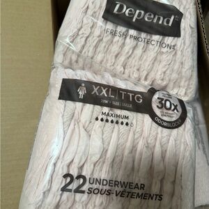 Depend Women's Briefs XXL Incontinence Underwear - Light Pink (22 Pack)
